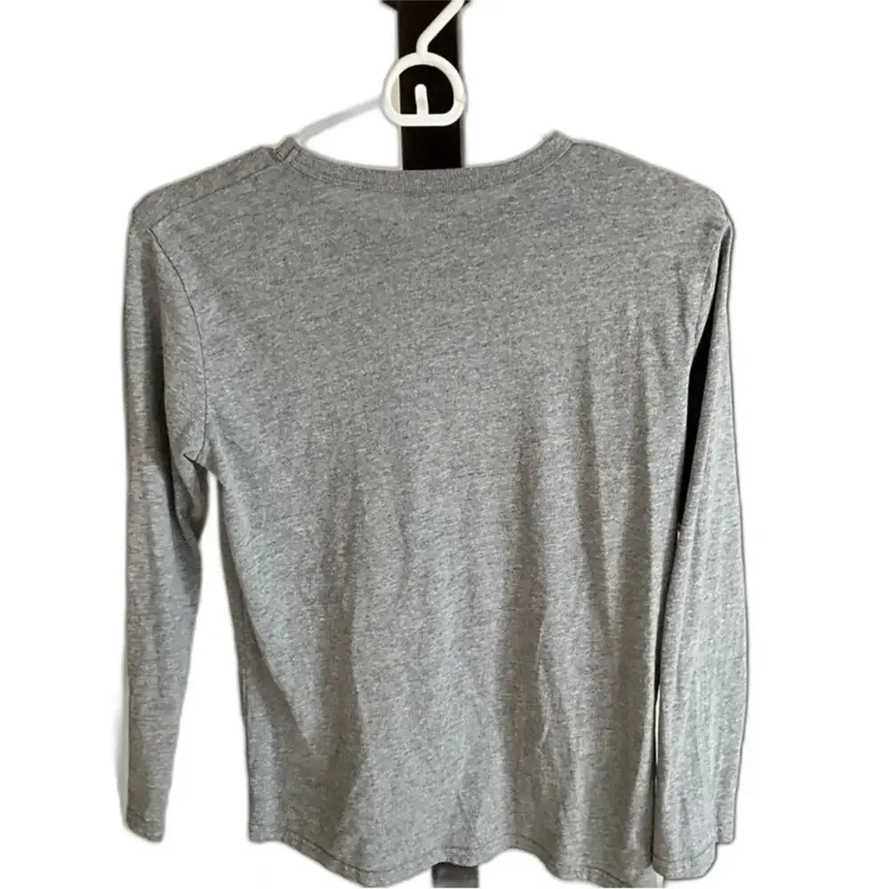 Children’s Place Gray “HUSTLE” long sleeve shirt size L 10/12